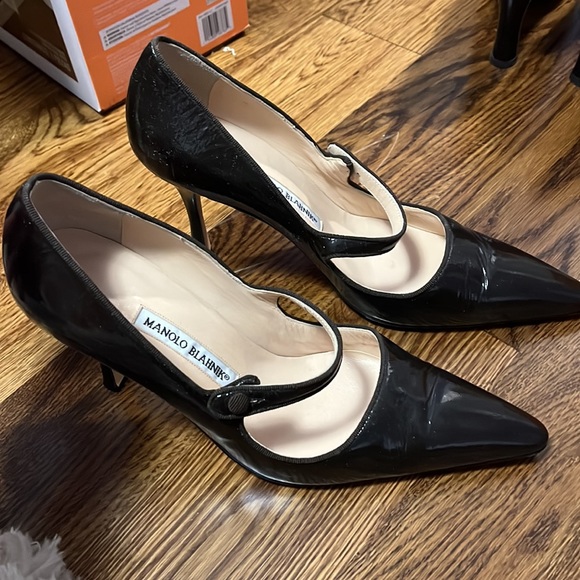 Manolo Blahnik | Shoes | Manolo Blahnik Perfect Condition Dark Brown ...